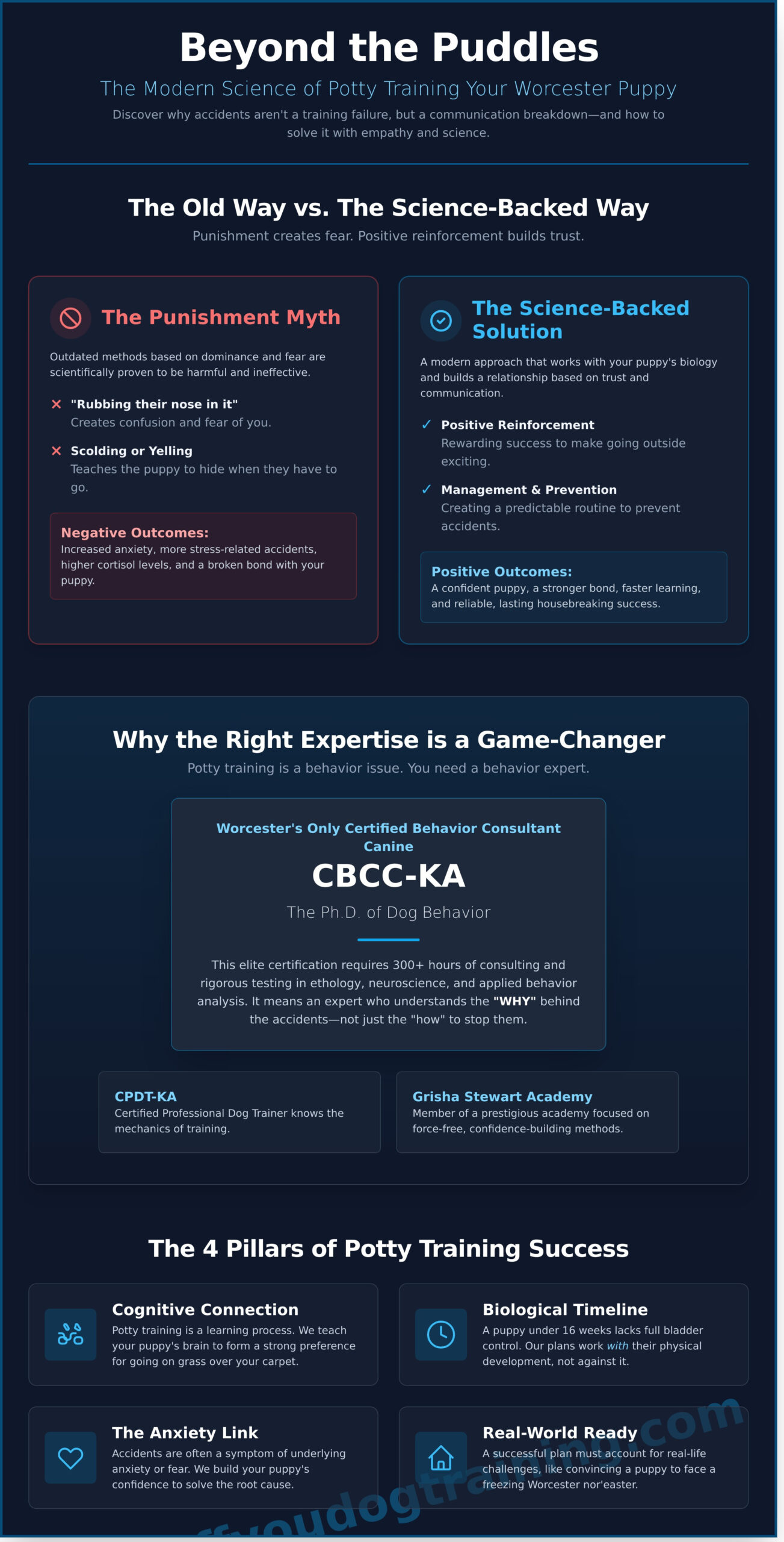 Potty Training Your Puppy in Worcester: A Science-Based Guide for Dog Parents - Infographic