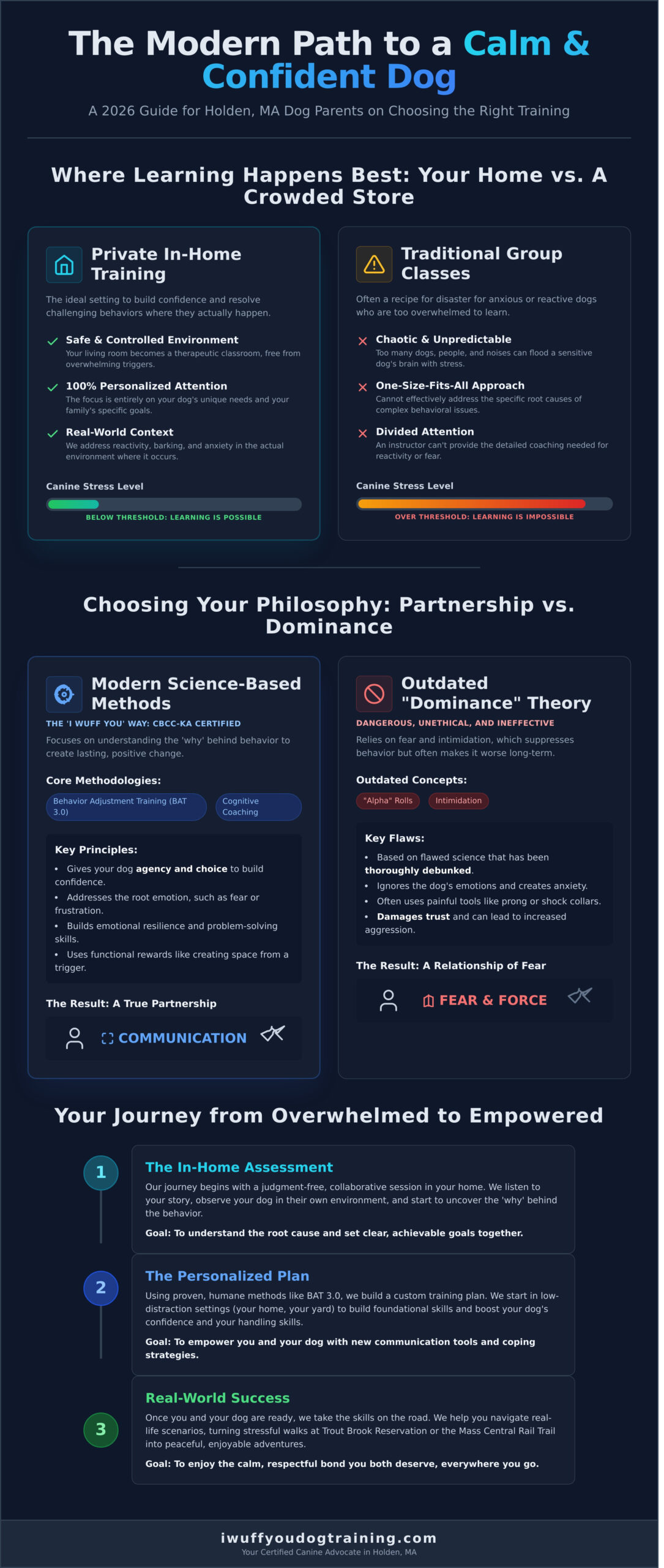 Private Dog Training in Holden, MA: A Compassionate, Science-Based Approach for 2026 - Infographic