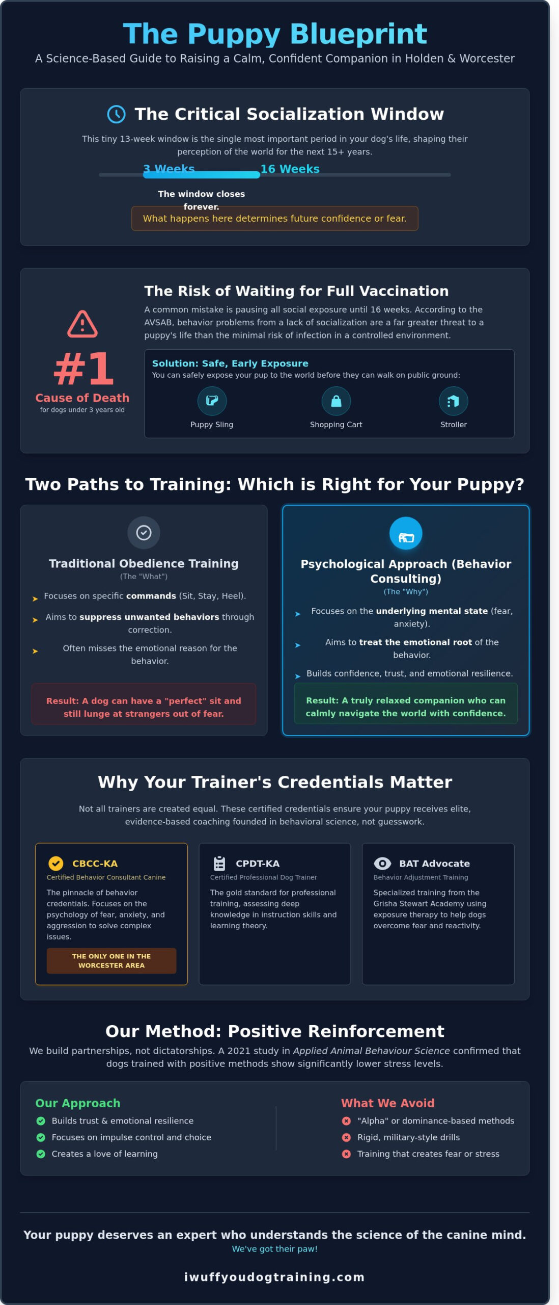Puppy Training Classes in Holden, MA: Science-Based Coaching for Your New Best Friend - Infographic