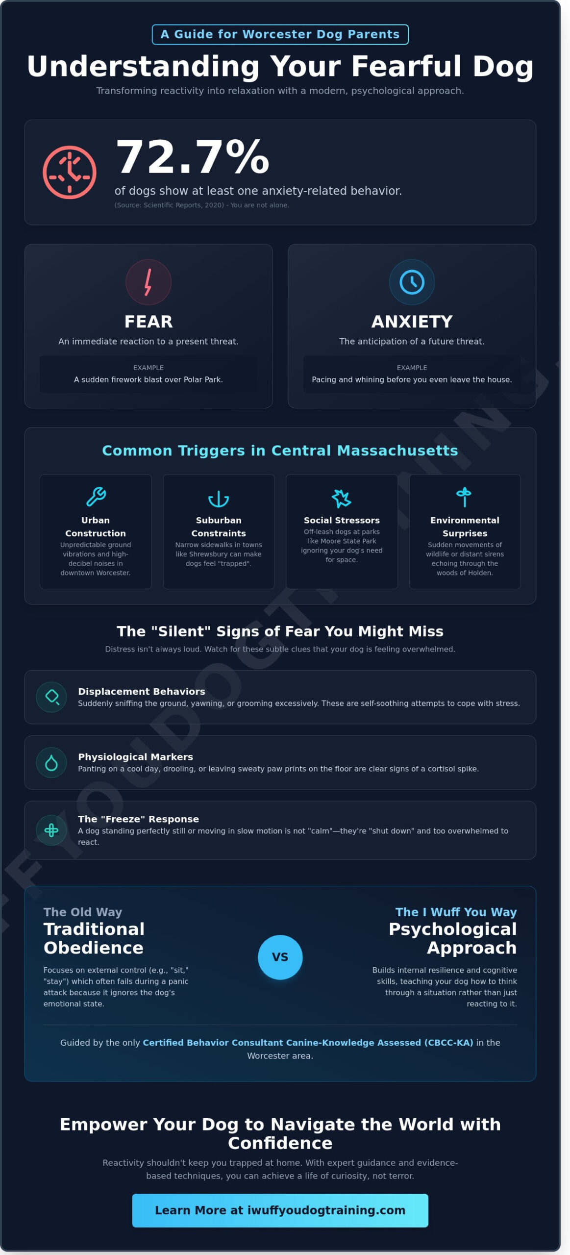 Helping Fearful Dogs in Worcester: A Science-Based Guide for Compassionate Dog Parents