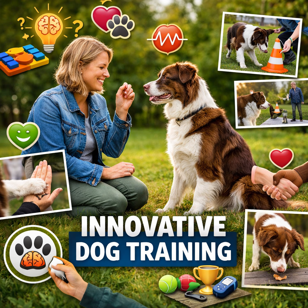 Innovative Dog Training — modern, science‑based methods that build confidence, emotional balance, and a strong human‑dog bond through positive reinforcement and cognitive learning